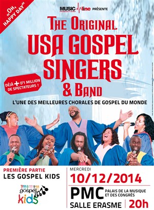 Affiche de The Original Usa Gospel Singers And Band | En 1ère partie : The Gospel Kids