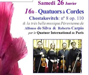 Affiche de Quatuors à Cordes : Chostakovitch etc...
