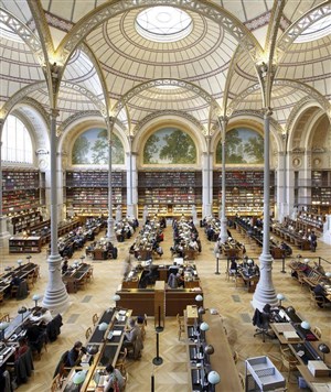 Affiche de Visite guidée : Bibliothèque nationale de France - Richelieu : le nouveau Musée, les salles de lecture Ovale & Labrouste | par Michel Lhéritier