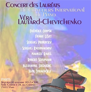 Affiche de Lauréats du concours Véra Lautard-Chevtchenko