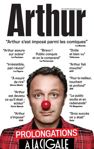 Affiche de Arthur à la Cigale
