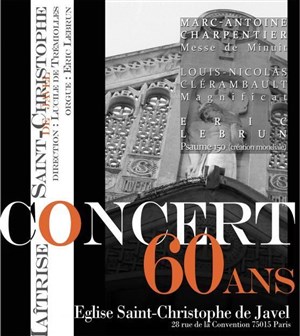 Affiche de Concert 60ème Anniversaire de la Maîtrise de Saint-Christophe de Javel