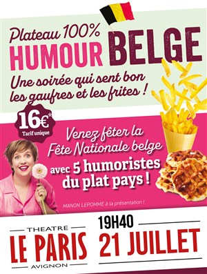 Affiche de Plateau Humour 100% Belge
