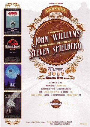 Affiche de Tribute to John Williams films Of Steven Spielberg