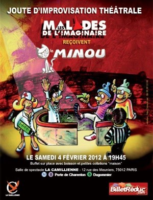 Affiche de Match d'Impro ! Les Malades de l'Imaginaire vs le Minou