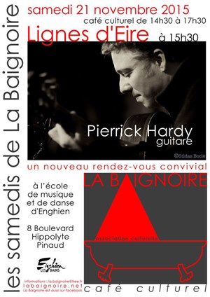 Affiche de Solo Pierrick Hardy (guitare) "Ligne d'Eire"