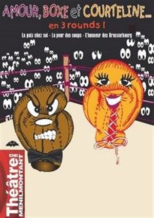 Affiche de Amour boxe et Courteline... en 3 rounds !