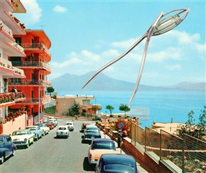 Affiche de Exsposition Daniel Rothbart : Dîner avec Robbe-Grillet à Naples