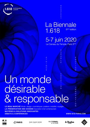 Affiche de La Biennale 1.618 | Un monde Désirable & Responsable