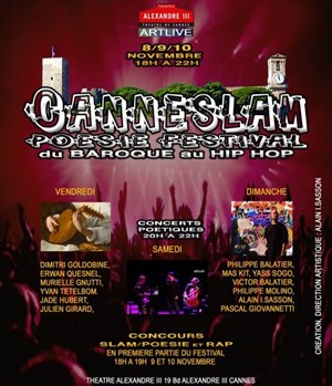 Affiche de Canneslam Poésie Festival