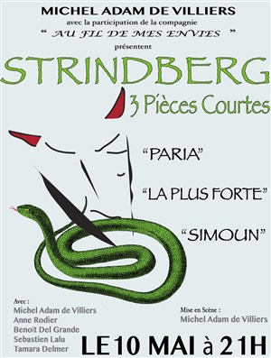 Affiche de Strindberg - 3 pièces courtes