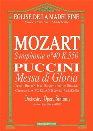 Affiche de concert Mozart