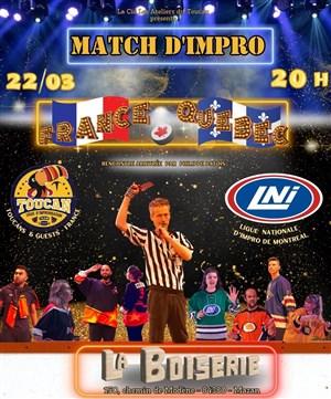 Affiche de Match d'Impro - France / Québec | 2024