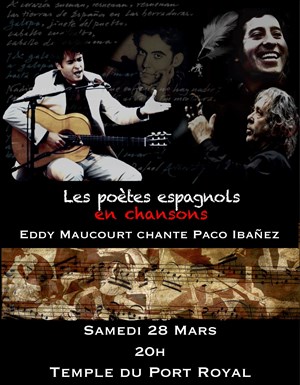 Affiche de Eddy Maucourt chante Paco Ibañez | Les poètes espagnols en chansons