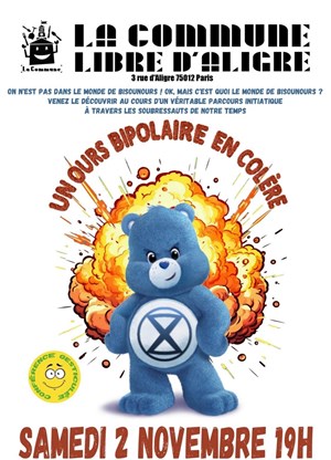 Affiche de Un ours bipolaire en colère : conférence gesticulée