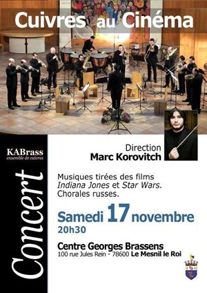 Affiche de Concert KABrass: Cuivres et musiques de films