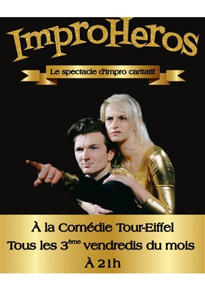Affiche de Improhéros au théâtre