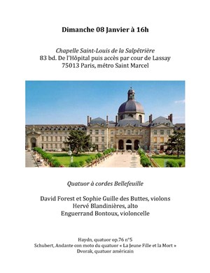 Affiche de Quatuor à Cordes Bellefeuille à la Salpêtrière