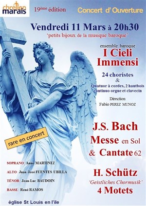 Affiche de J.S. Bach / H. Schütz