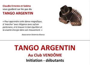 Affiche de Initiation au tango Argentin
