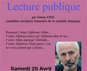 Affiche de Lecture Publique par Simon Eine