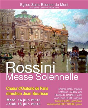 Affiche de Rossini : Messe Solennelle