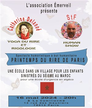 Affiche de Spectacle humoristique à but humanitaire