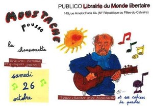 Affiche de Chantez avec Moustache et ses cahiers de paroles