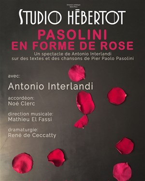 Affiche de Pasolini en forme de rose