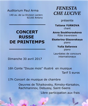 Affiche de Concert russe de printemps
