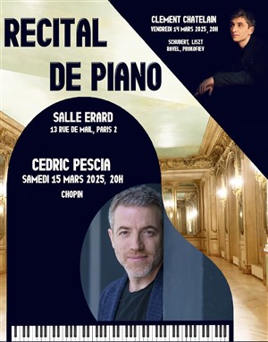 Affiche de Cédric Pescia : Récital de piano