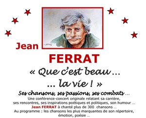 Affiche de Jean Ferrat - Que la vie est belle