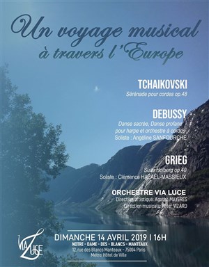 Affiche de Orchestre Via Luce : Un voyage à travers l'Europe