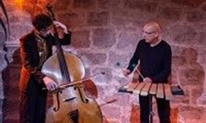 Affiche de Inventio invite le Duo Siracusa, contrebasse et percussions