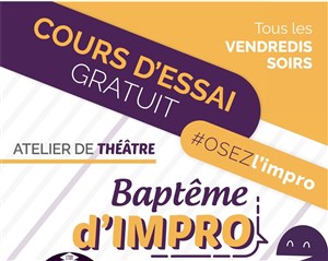 Affiche de Baptême d'improvisation théâtrale