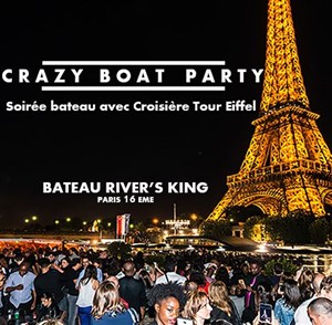 Affiche de Soirée Croisiere Tour Eiffel Crazy Boat