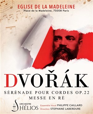 Affiche de Messe en Ré de Dvorak et Sérénade pour cordes Op.22