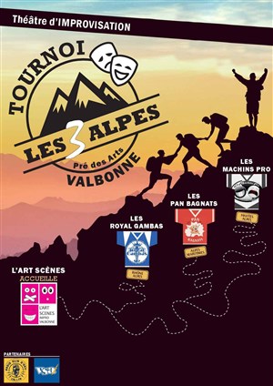 Affiche de Tournoi d'Improvisation Théâtrale des Trois Alpes