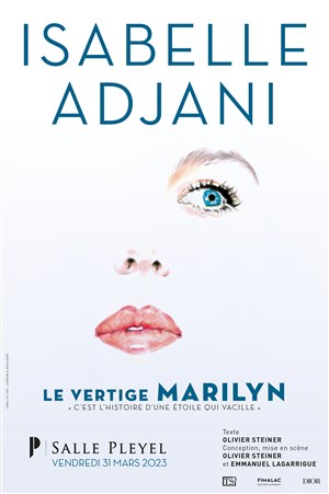 Affiche de Isabelle Adjani dans Le vertige Marilyn