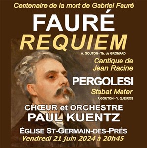 Affiche de Choeur et orchestre Paul Kuentz : Fauré Requiem, Pergolesi Stabat Mater