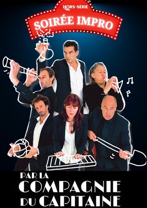 Affiche de Soirée Impro : La compagnie du capitaine