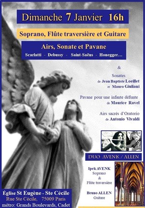 Affiche de Duo : guitare classique & soprano / flûte traversière