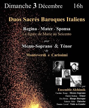 Affiche de Duos sacrés baroques italiens pour mezzo-soprano & ténor