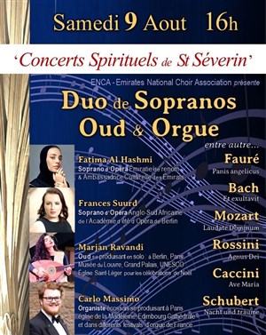 Affiche de Duo de Sopranos de l'Opéra de Dubaï, Oud & Orgue