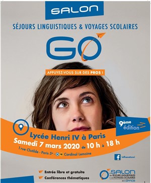 Affiche de Salon des séjours linguistiques et des voyages scolaires