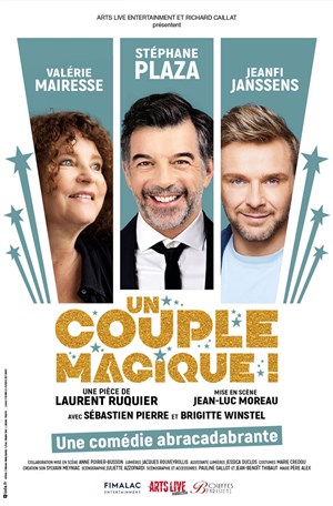 Affiche de Un couple magique | avec Stéphane Plaza, Valérie Mairesse, Jeanfi Jeanssens