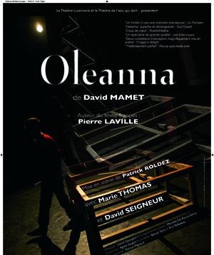 Affiche de Oleanna