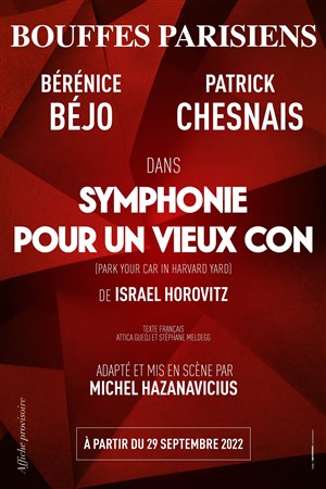Affiche de Symphonie pour un vieux con | avec Bérénice Bejo et Patrick Chesnais