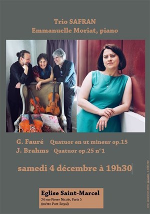 Affiche de Trio Safran et Emmanuelle Moriat