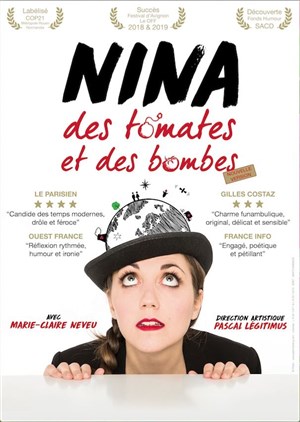 Affiche de Marie-Claire Neveu dans Nina, des tomates et des bombes
